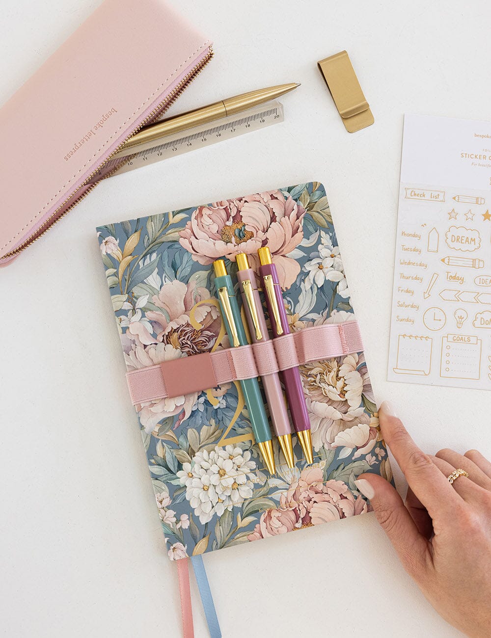 2027 Weekly Productivity Planner - Regency Blooms