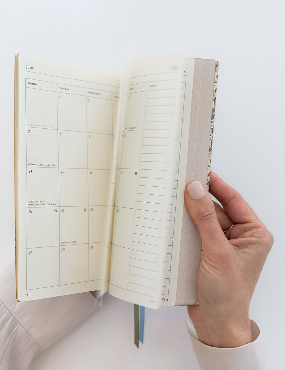 2027 Weekly Productivity Planner - Forget Me Not