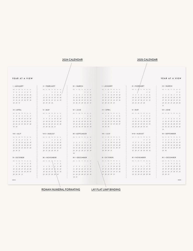 2024 Daily Vertical Planner - French Blue (Pre-Order) Planners Bespoke Letterpress 