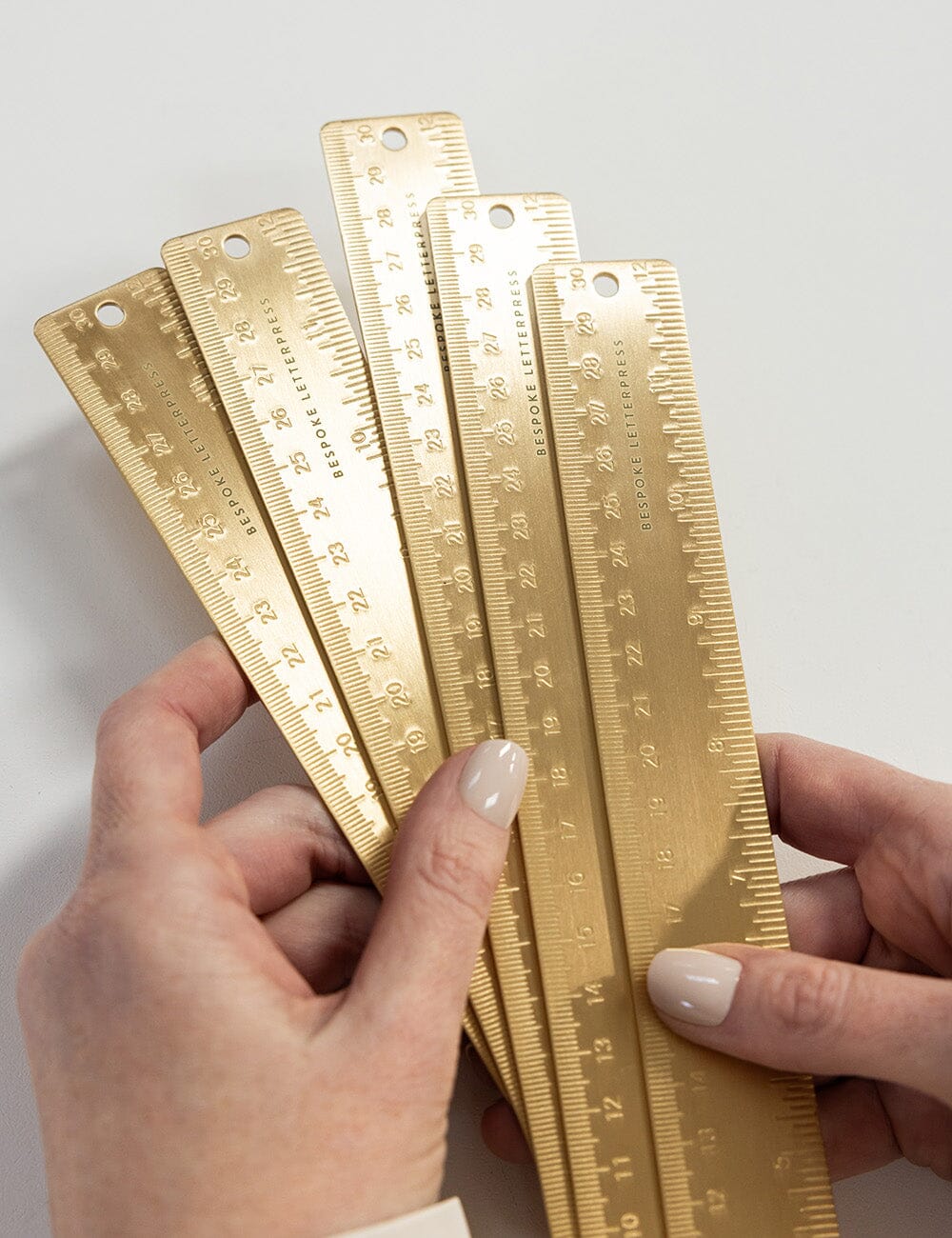 Solid Brass Ruler - 30cm
