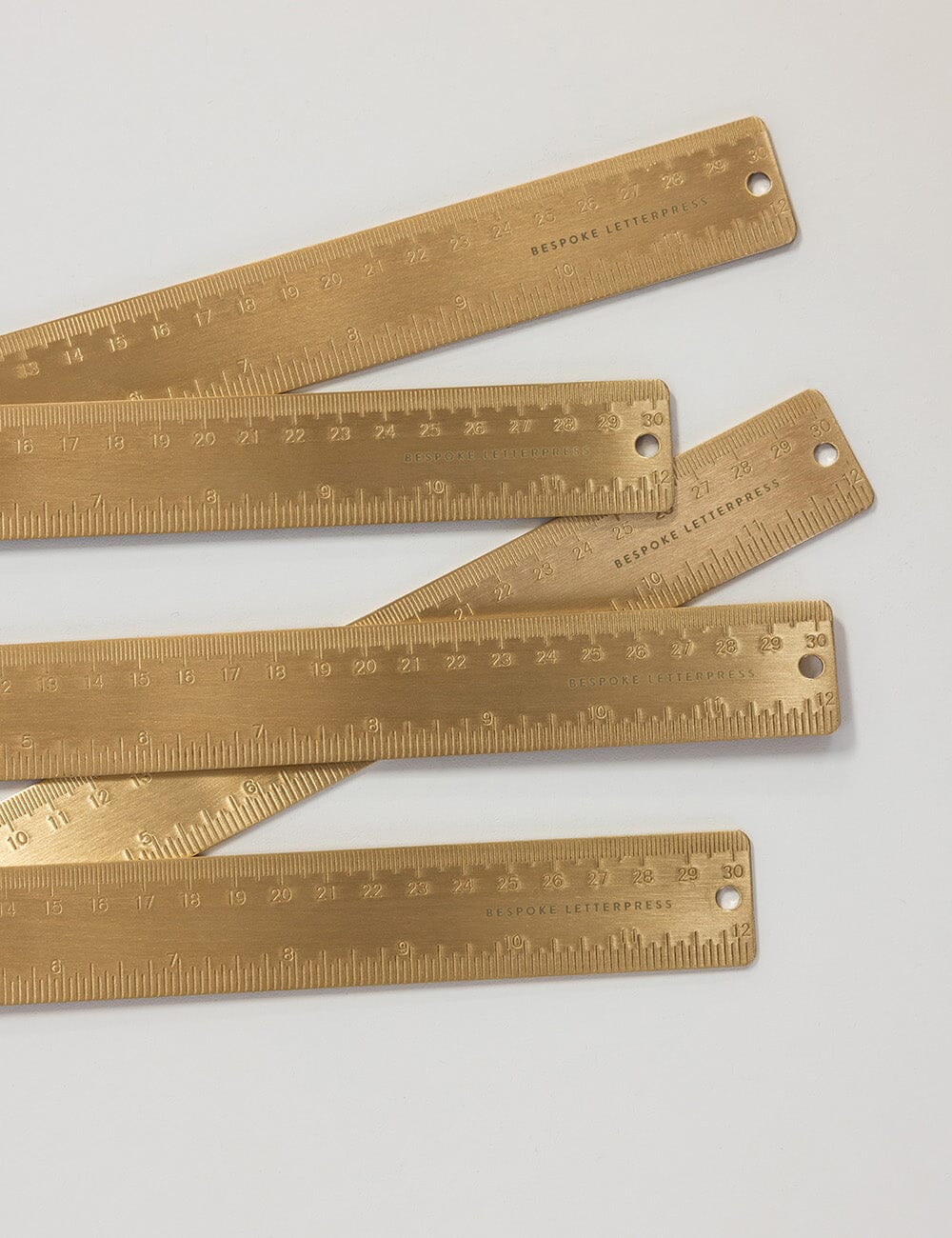 Solid Brass Ruler - 30cm
