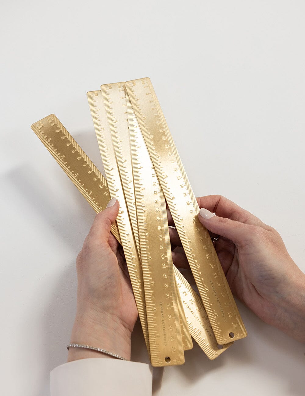 Solid Brass Ruler - 30cm
