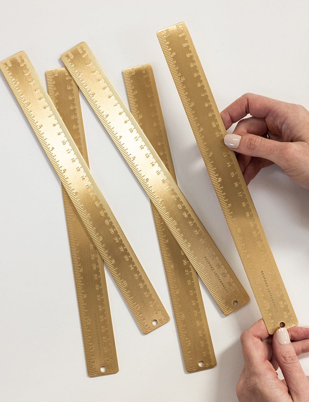 Solid Brass Ruler - 30cm