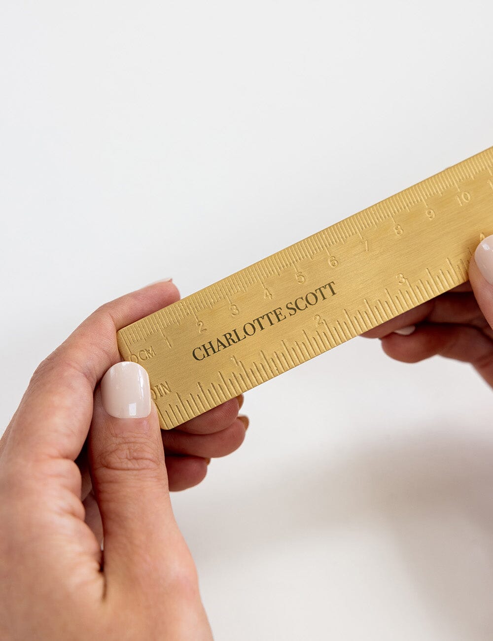 Solid Brass Ruler - 30cm