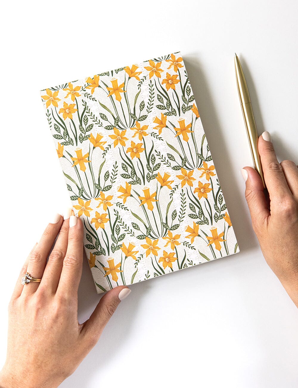 Daffodil Notepad Jotter Jotters Bespoke Letterpress 