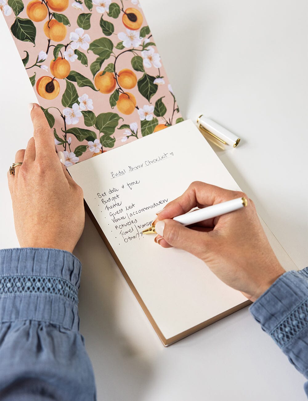 Peaches Notepad Desktop Jotter