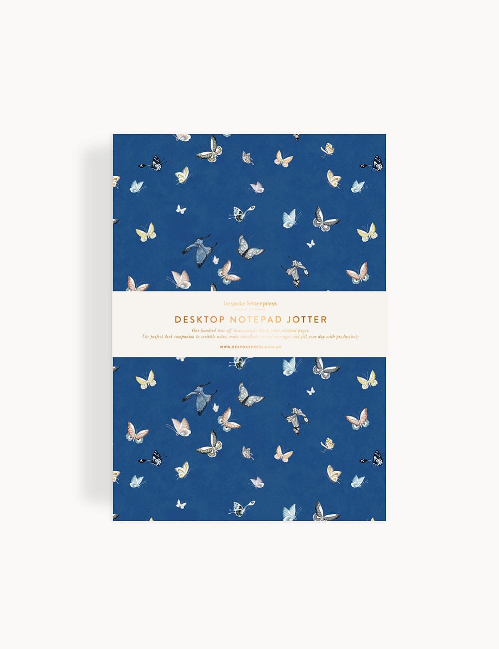 Butterflies Notepad Jotter Jotters Bespoke Letterpress 