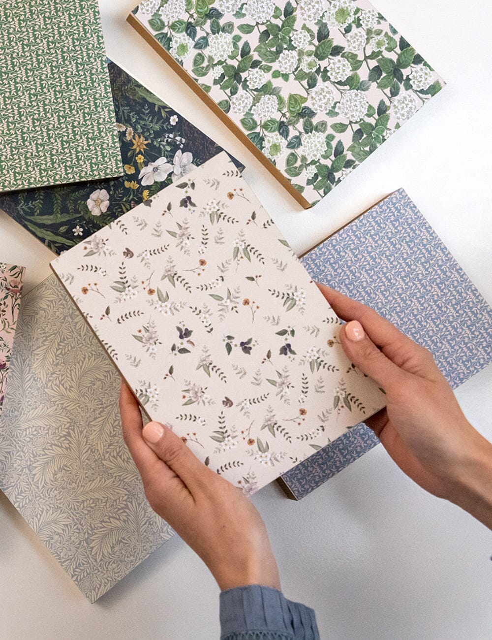 Button Fern Notepad Desktop Jotter Jotters Bespoke Letterpress 