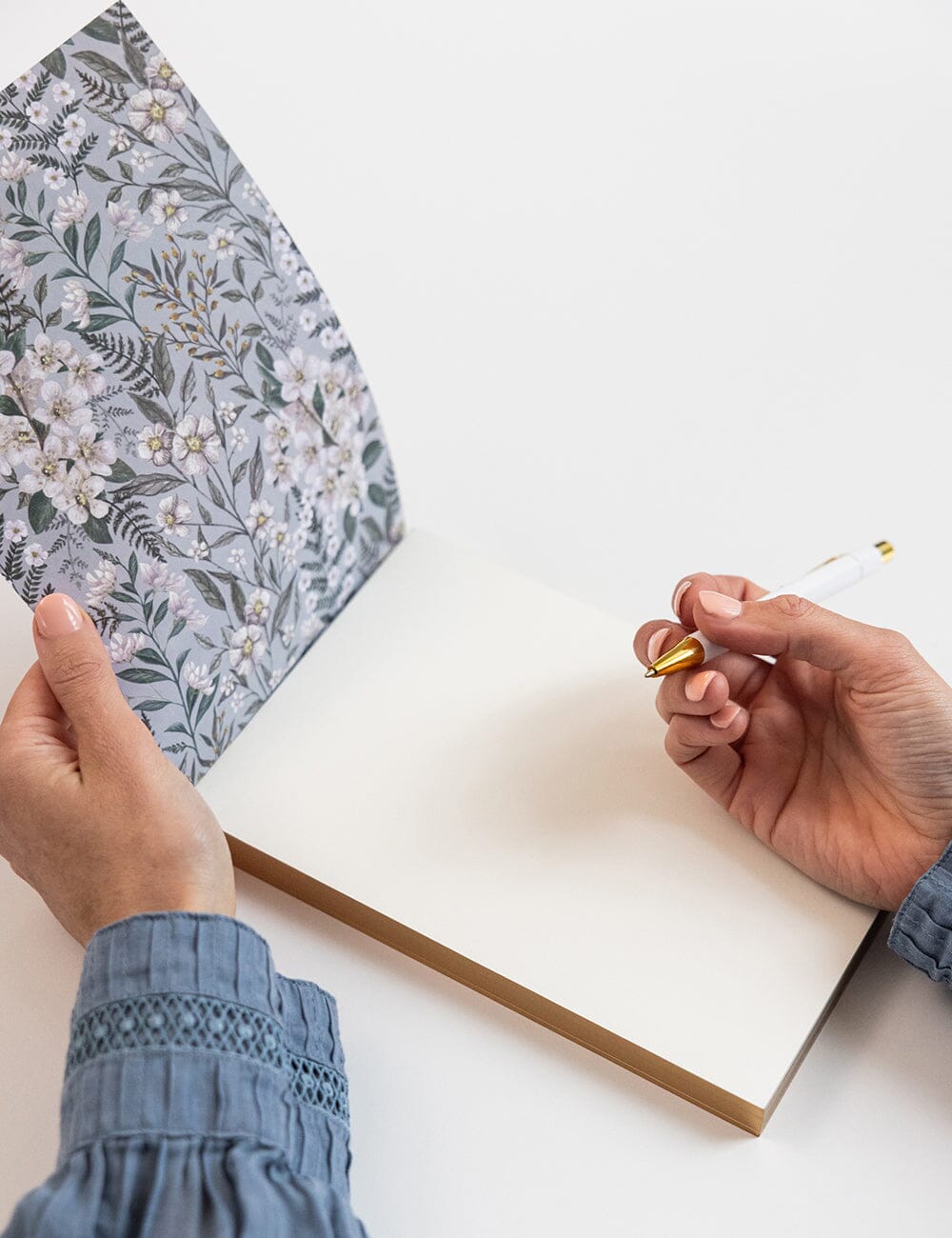 Ivory Garden Notepad Desktop Jotter