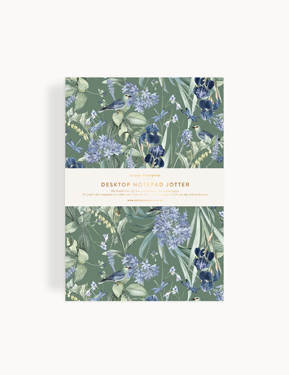 Indigo Haven Notepad Desktop Jotter Jotters Bespoke Letterpress 