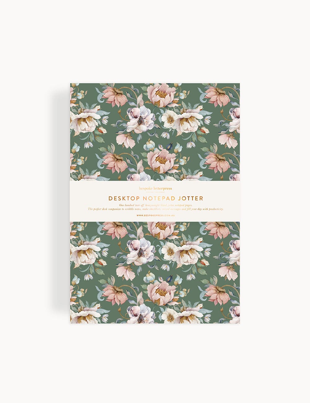 Ashbourne Garden Notepad Desktop Jotter Jotters Bespoke Letterpress 