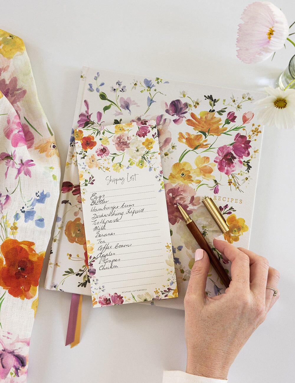 Ranunculus Shopping List  DL Notepad