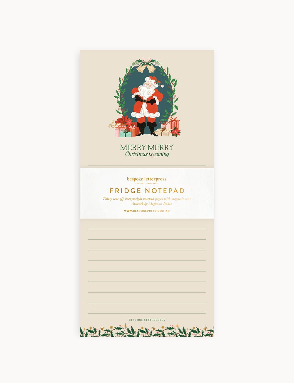 Christmas is Coming Shopping List  DL Notepad