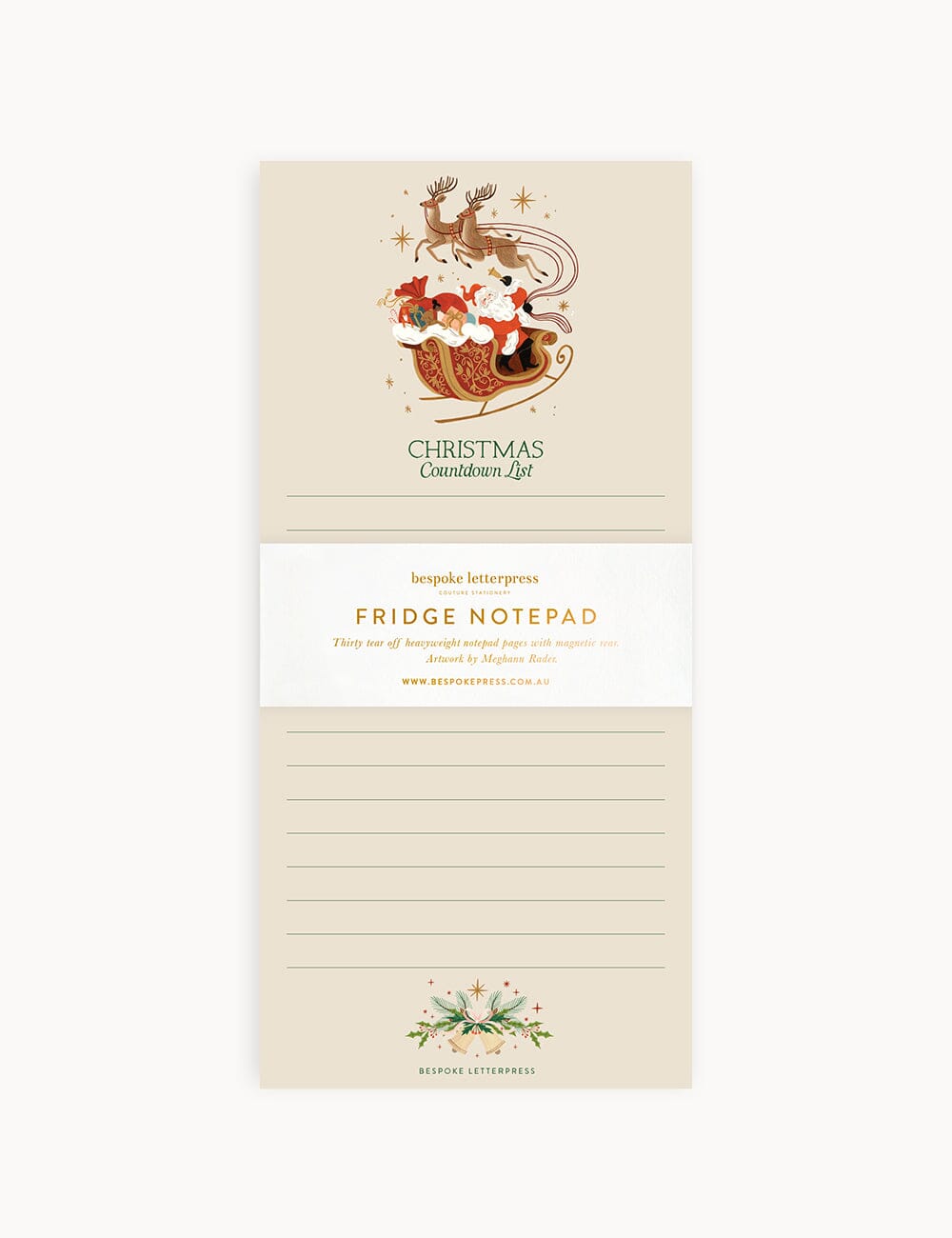 Christmas Countdown Shopping List  DL Notepad