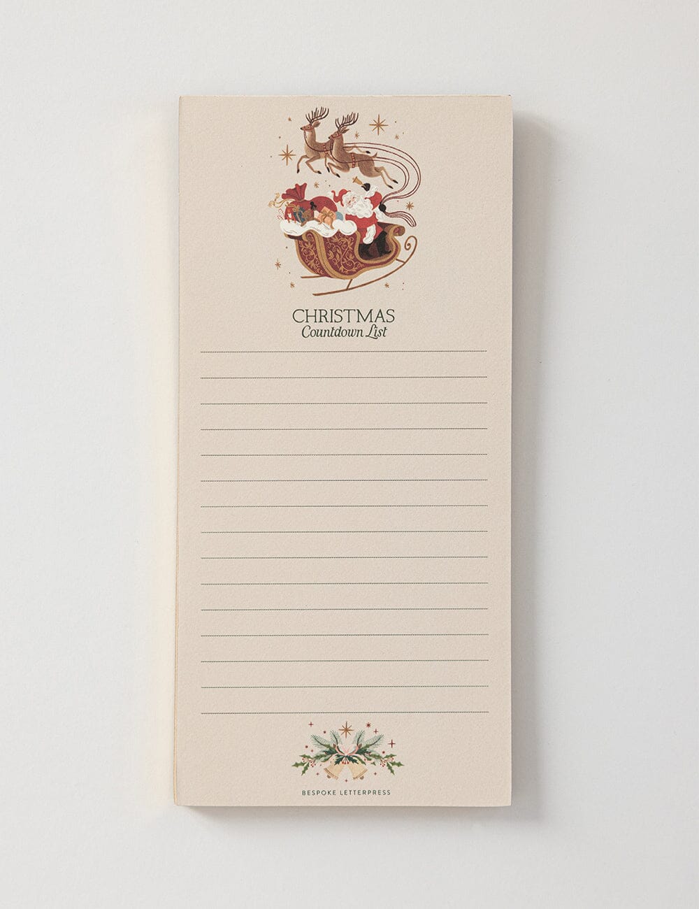 Christmas Countdown Shopping List  DL Notepad