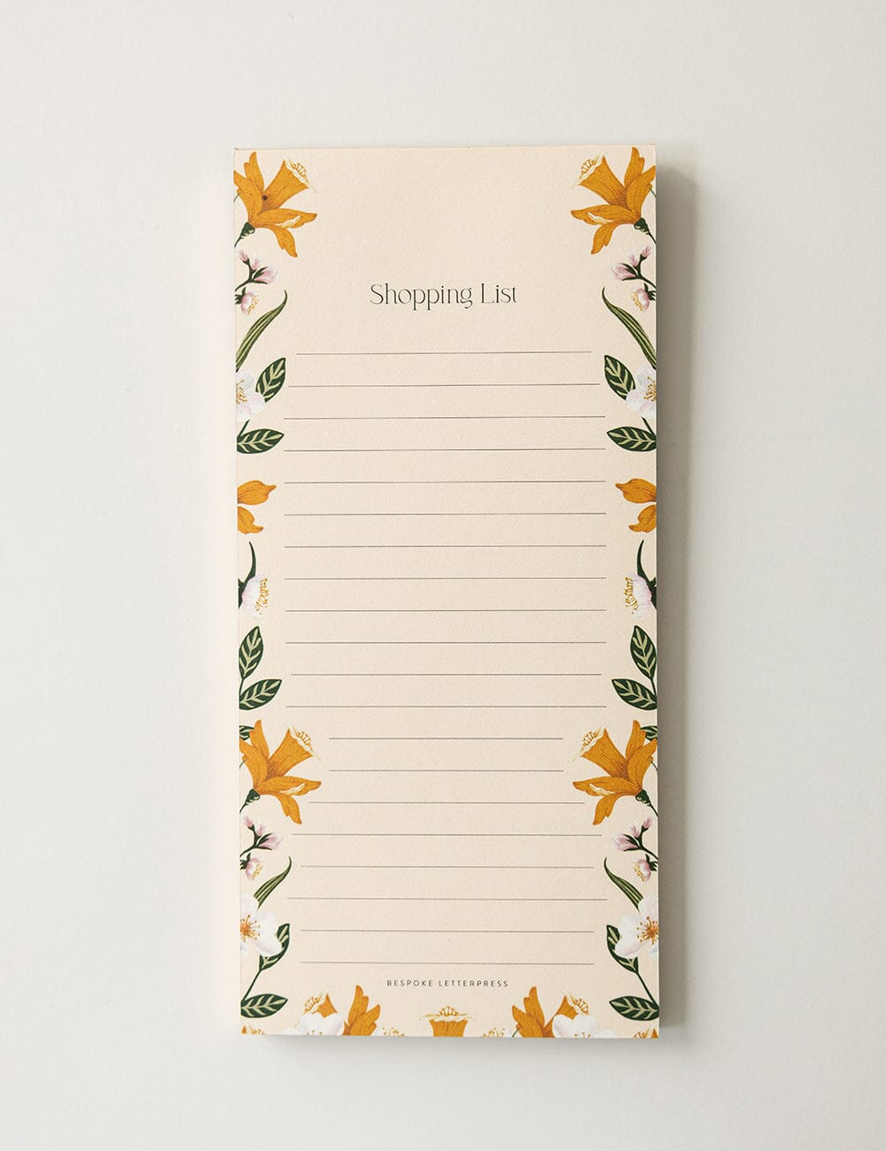 Daffodil Shopping List DL Notepad