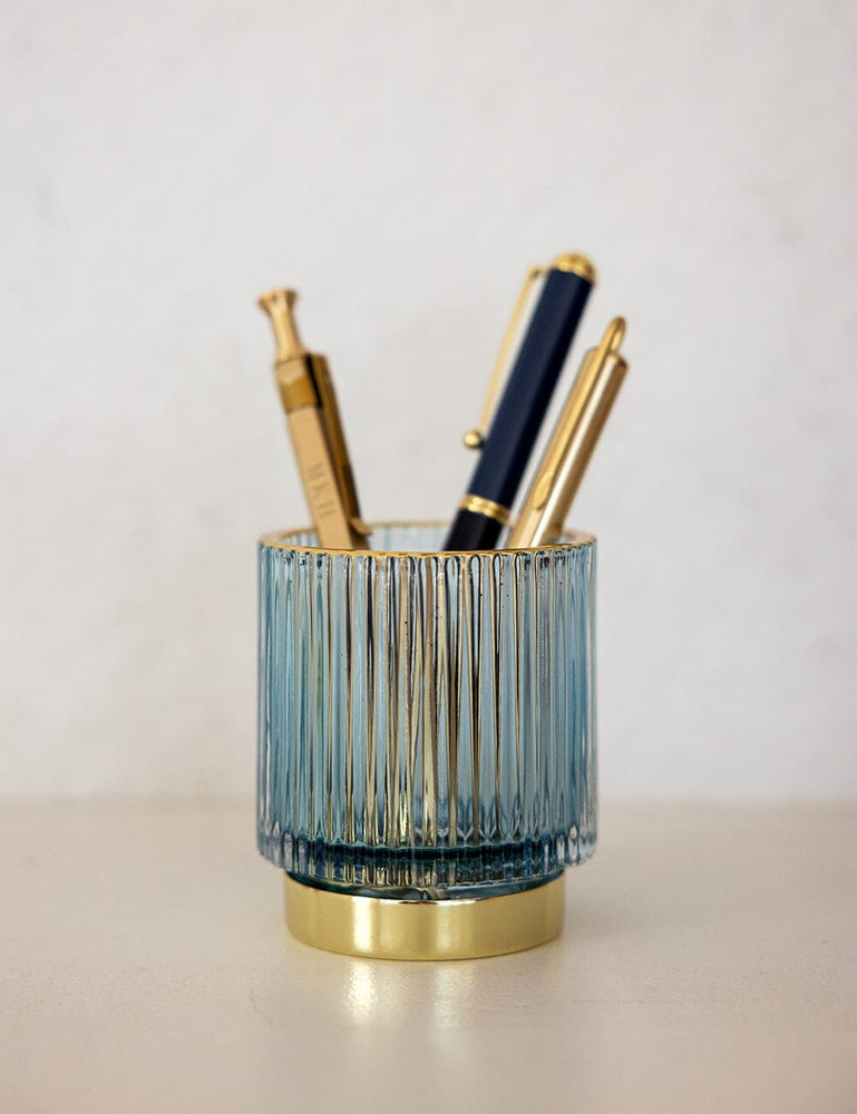 Pen Organiser - Casper Blue Glass