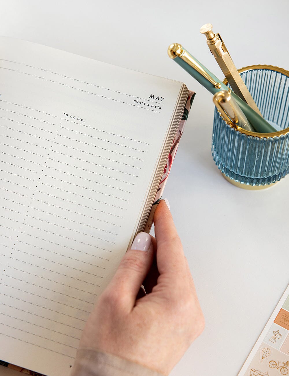 Pen Organiser - Casper Blue Glass