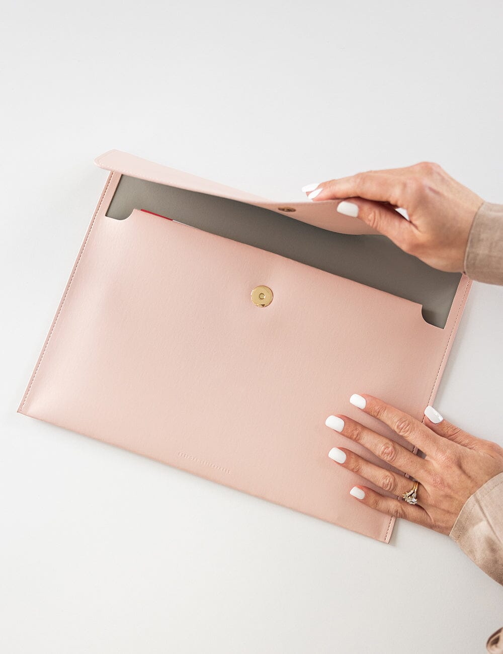 Document Wallet A4 - Pale Pink