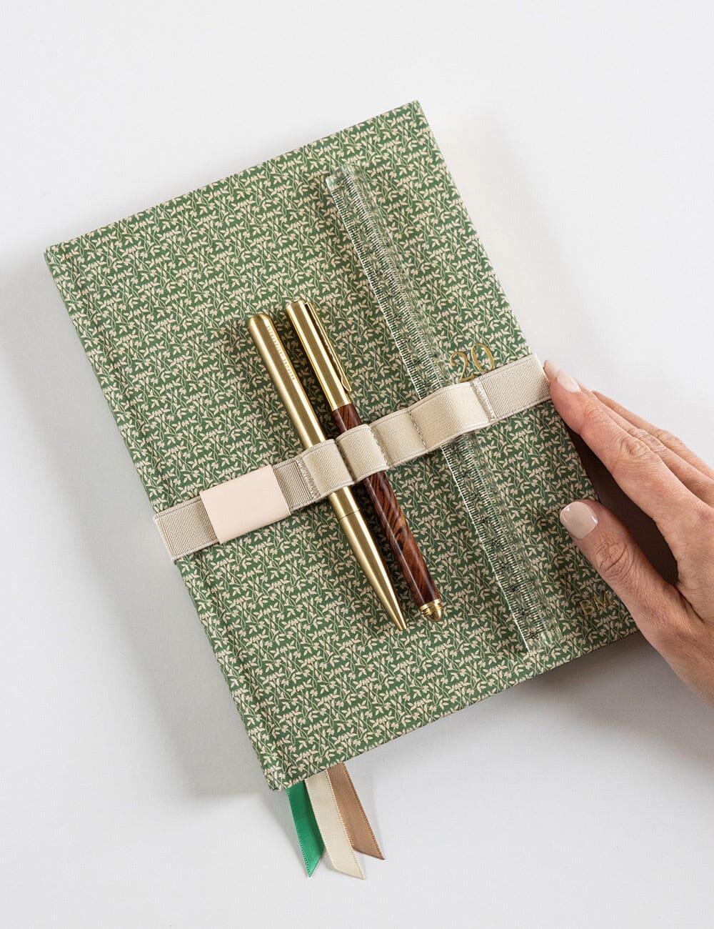 Elastic Book Strap - Ivory