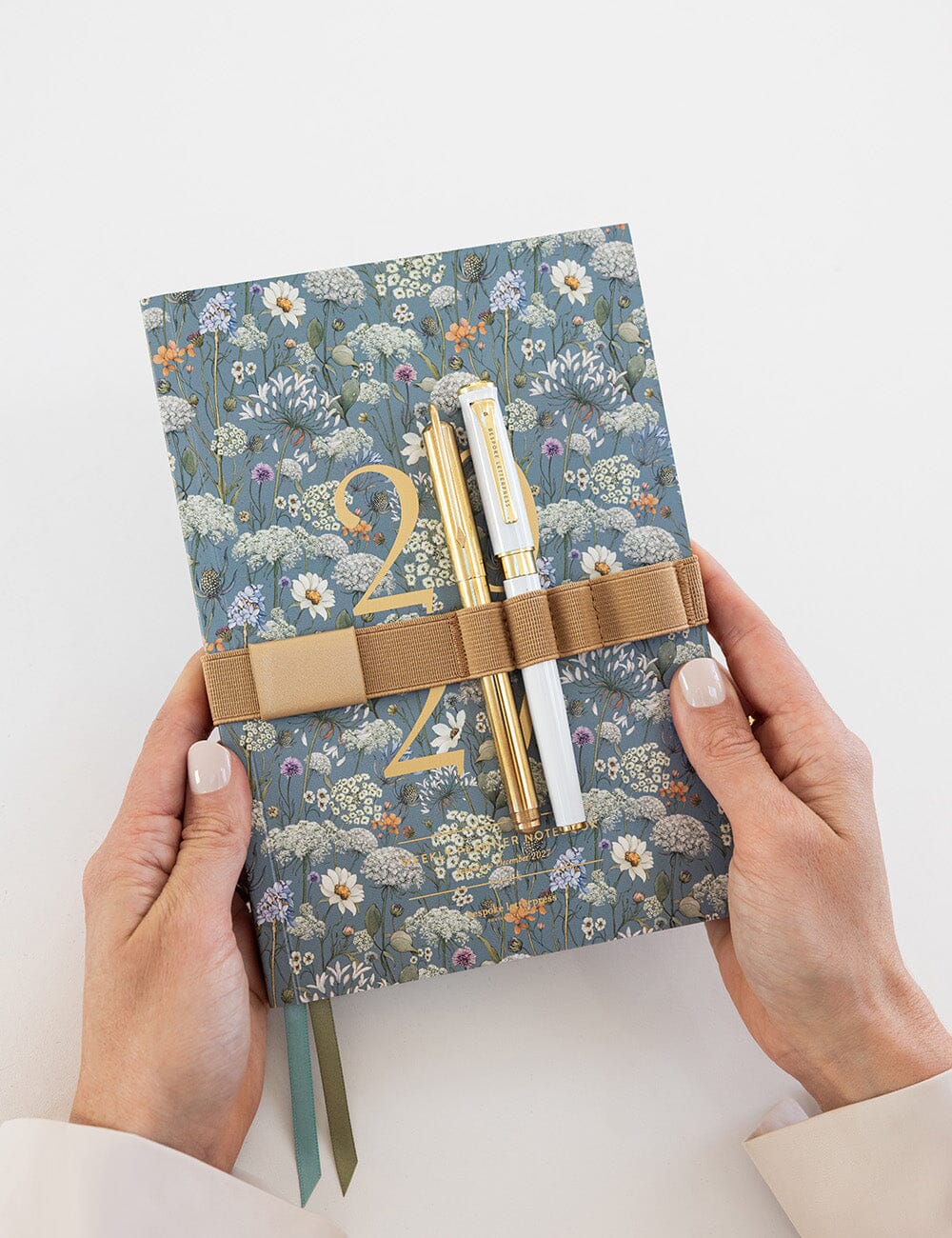 Elastic Book Strap - Gold