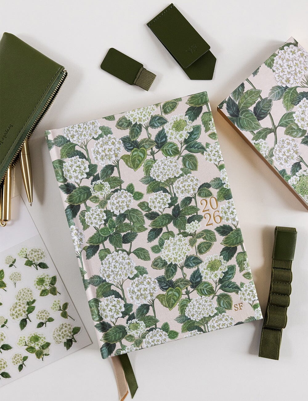 Elastic Book Strap - Olive