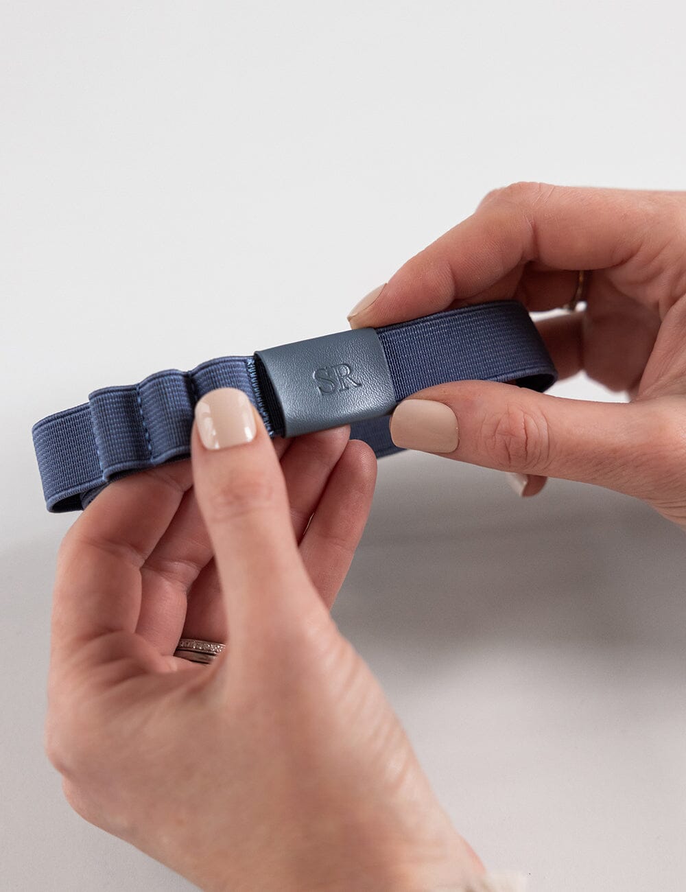 Elastic Book Strap - Denim