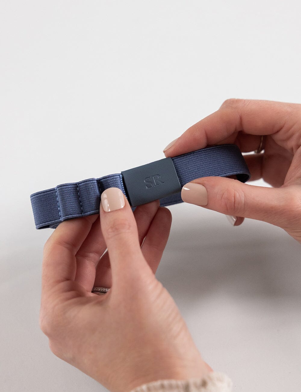 Elastic Book Strap - Denim