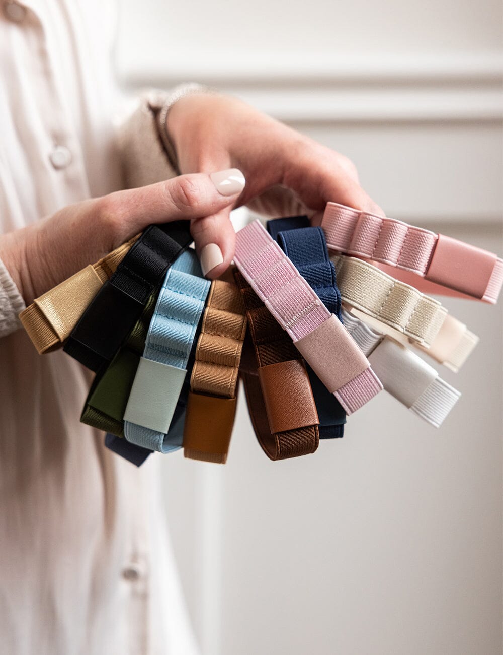 Elastic Book Strap - Denim