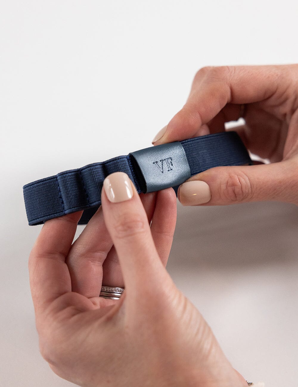 Elastic Book Strap - Royal Blue Elastic Pen Loops Bespoke Letterpress 