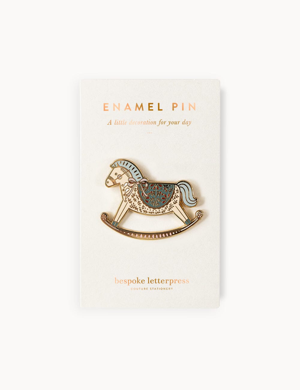 Rocking Horse Christmas Enamel Pin