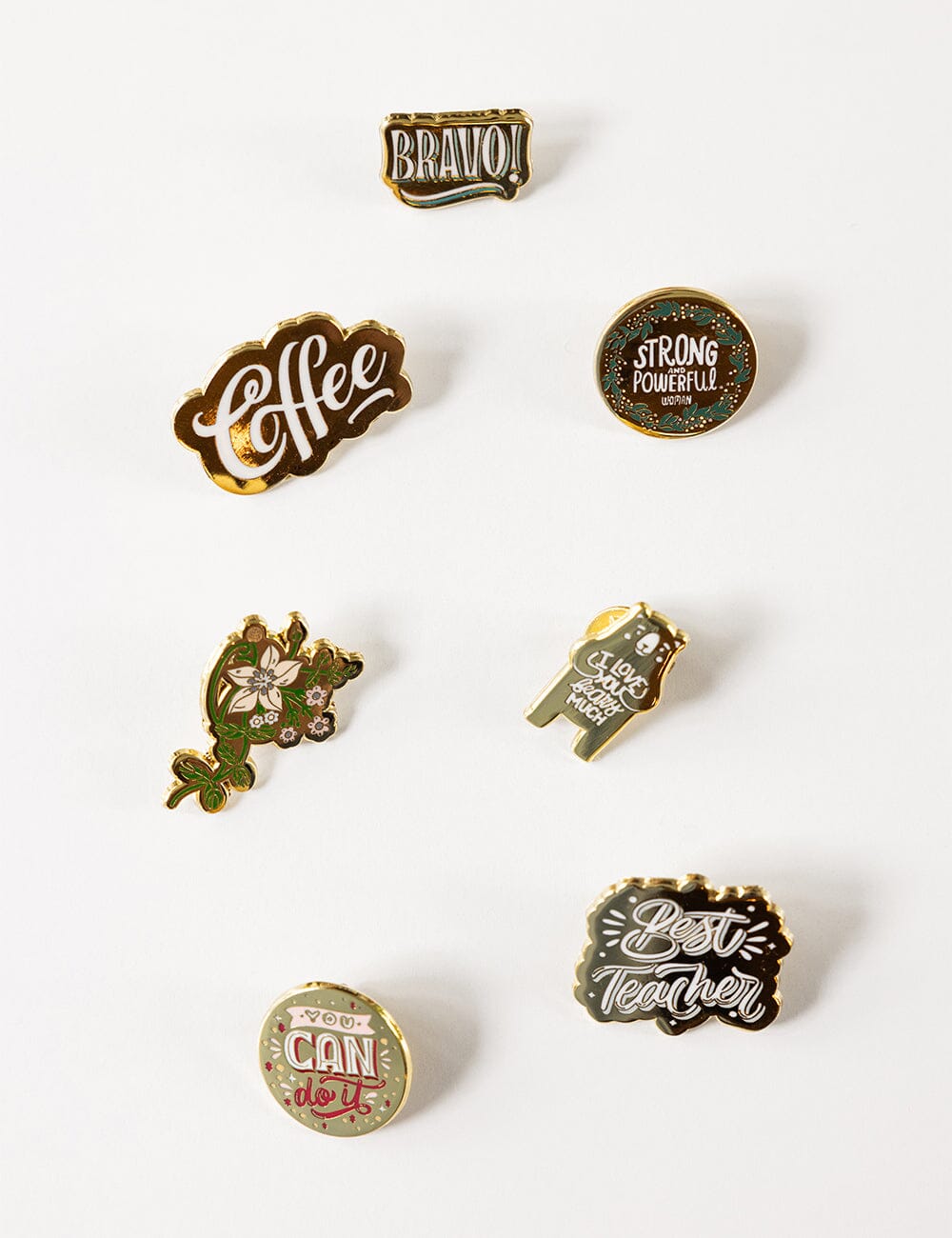 Strong and Powerful Woman Enamel Pin