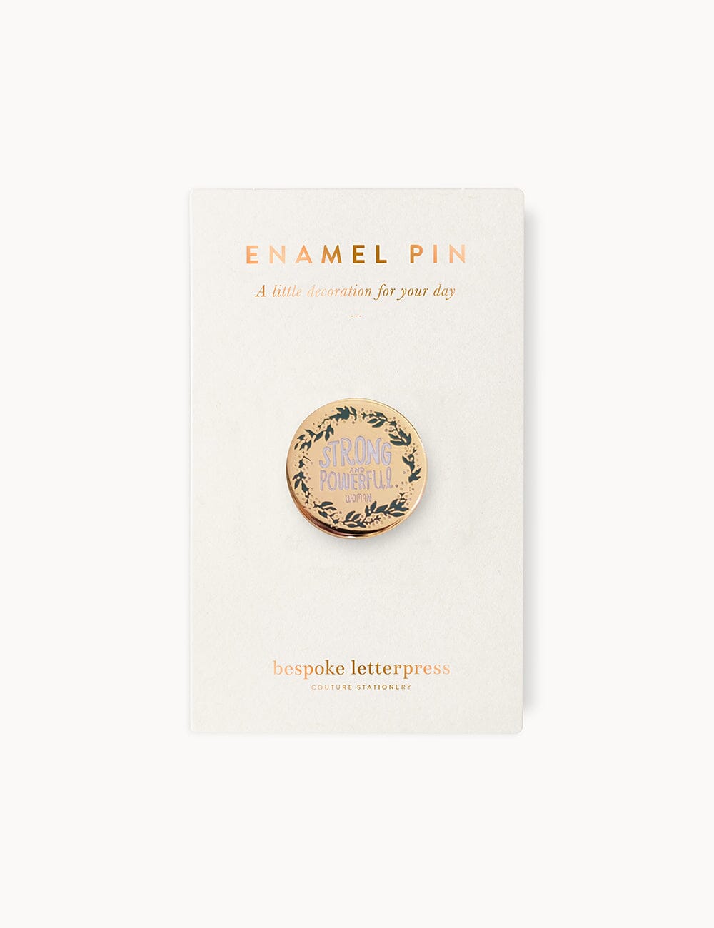 Strong and Powerful Woman Enamel Pin