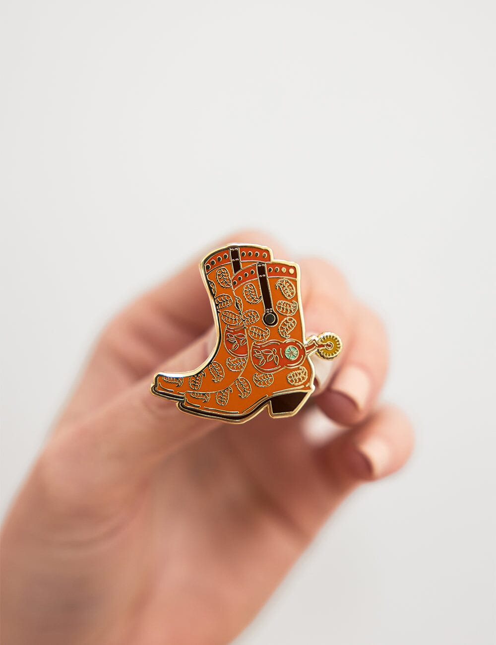 Cowgirl Boots Enamel Pin