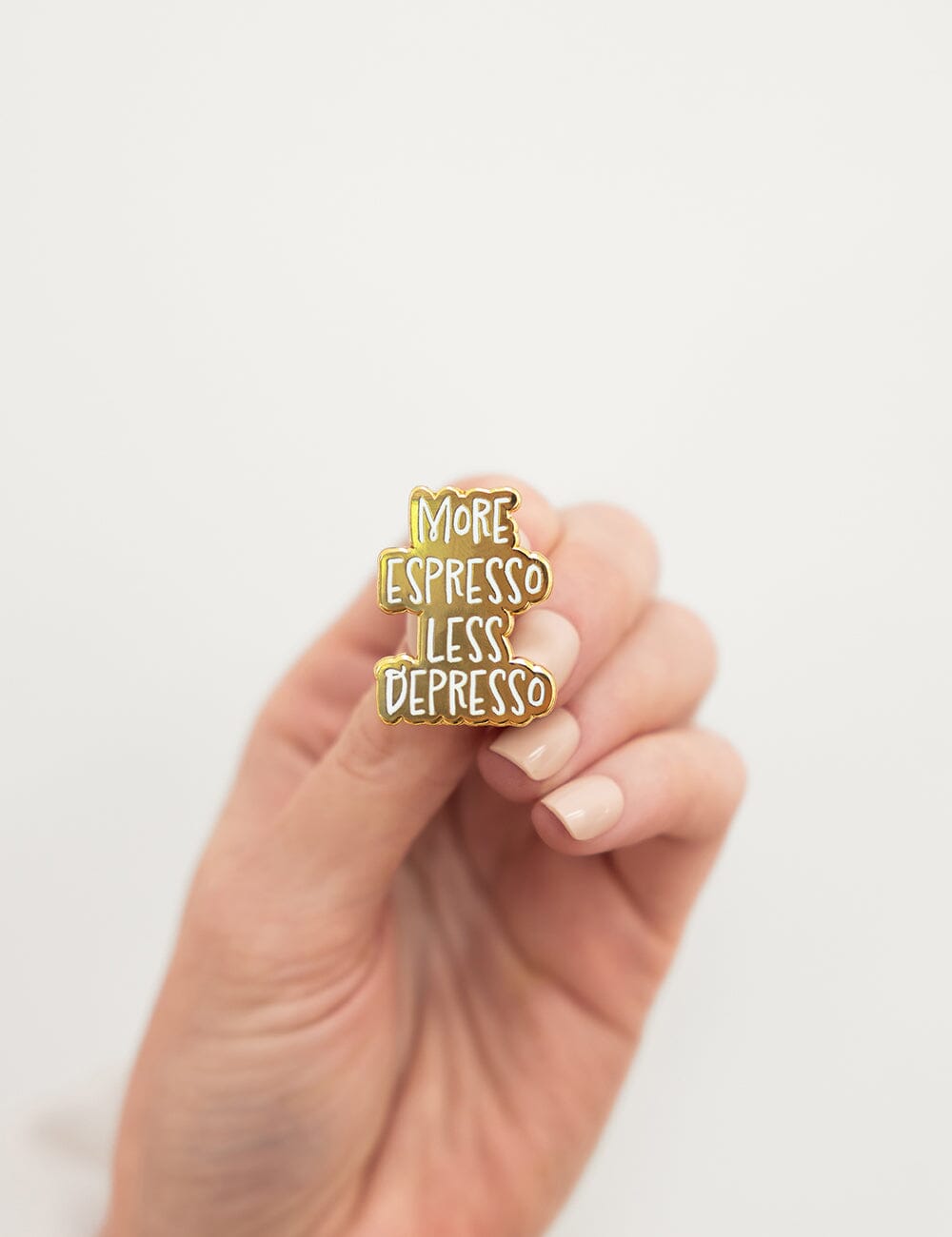 More Espresso Enamel Pin enamel pin Bespoke Letterpress 
