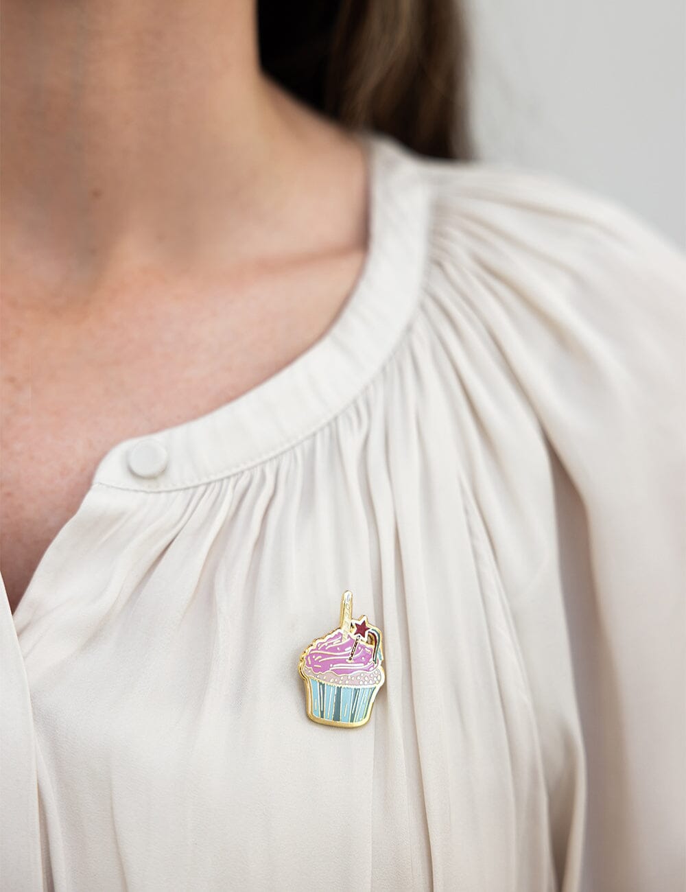 Cupcake Enamel Pin