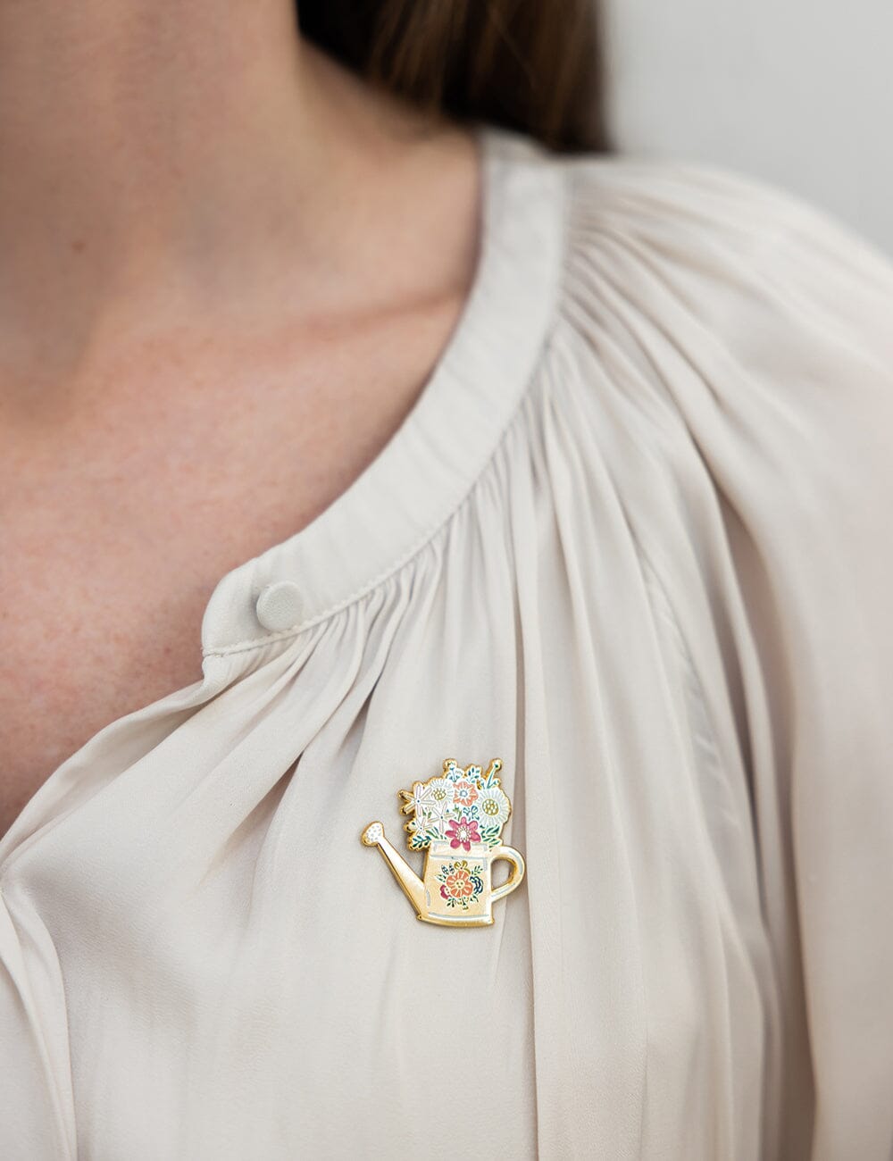 Watering Can Enamel Pin