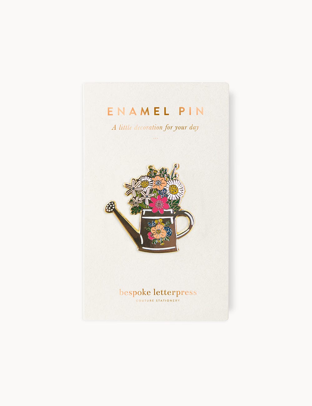 Watering Can Enamel Pin enamel pin Bespoke Letterpress 