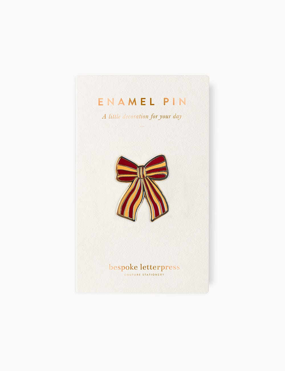 Bow Enamel Pin
