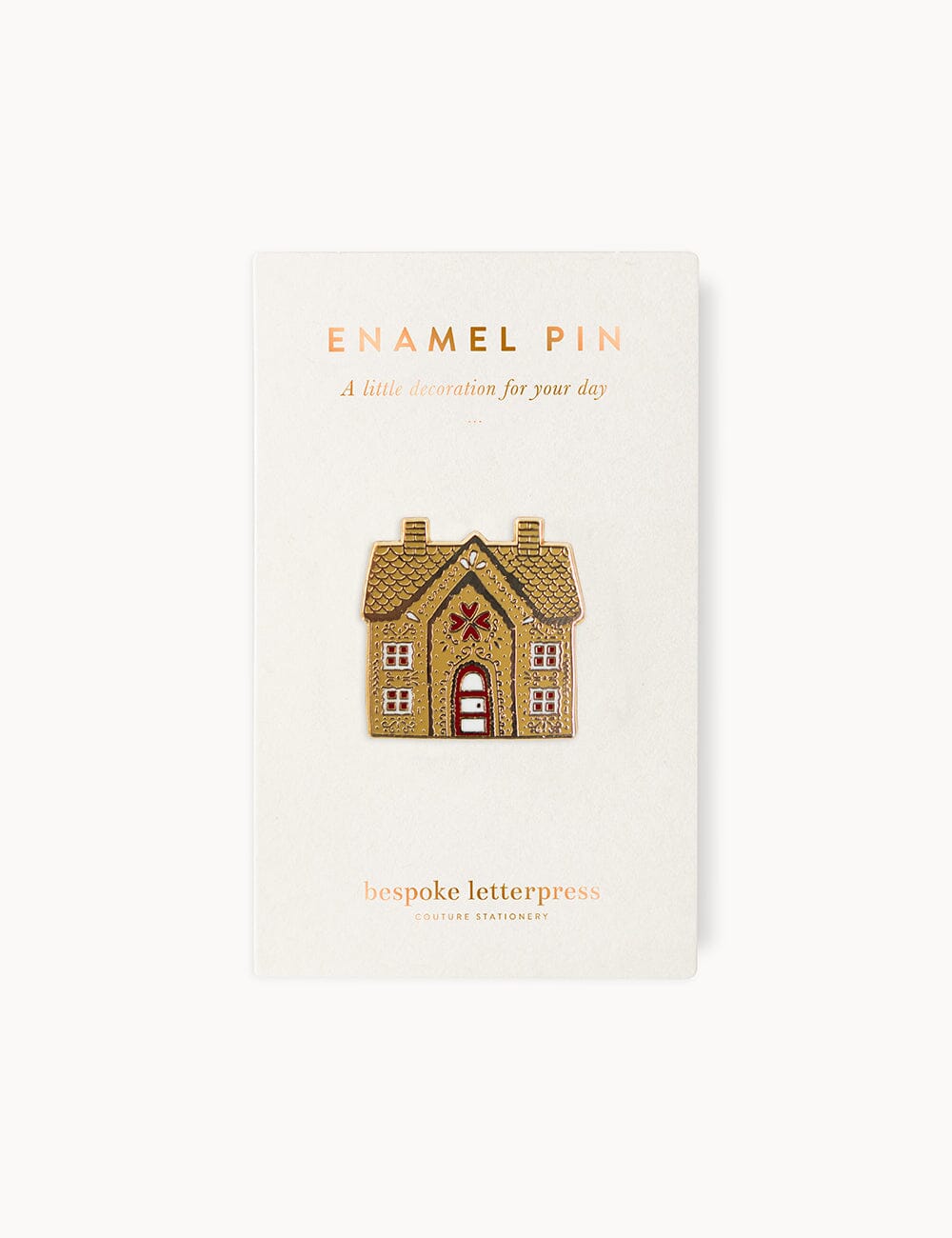 Gingerbread Enamel Pin enamel pin Bespoke Letterpress 
