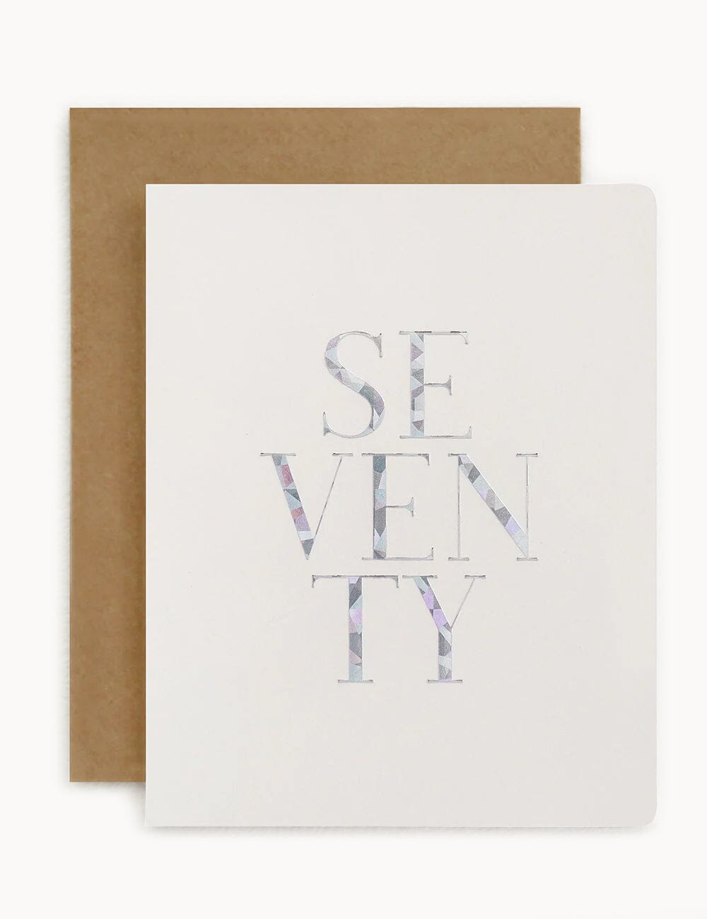 Seventy (70) Greeting Card Greeting Cards Bespoke Letterpress 