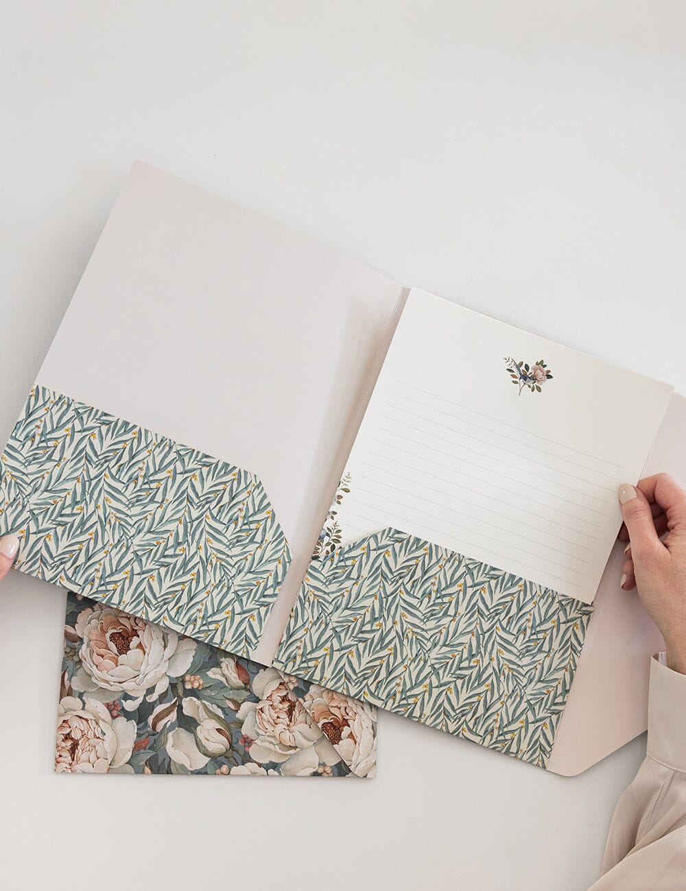 Envelope Folder A4 2 pack - Heritage Roses & Golden Wattle