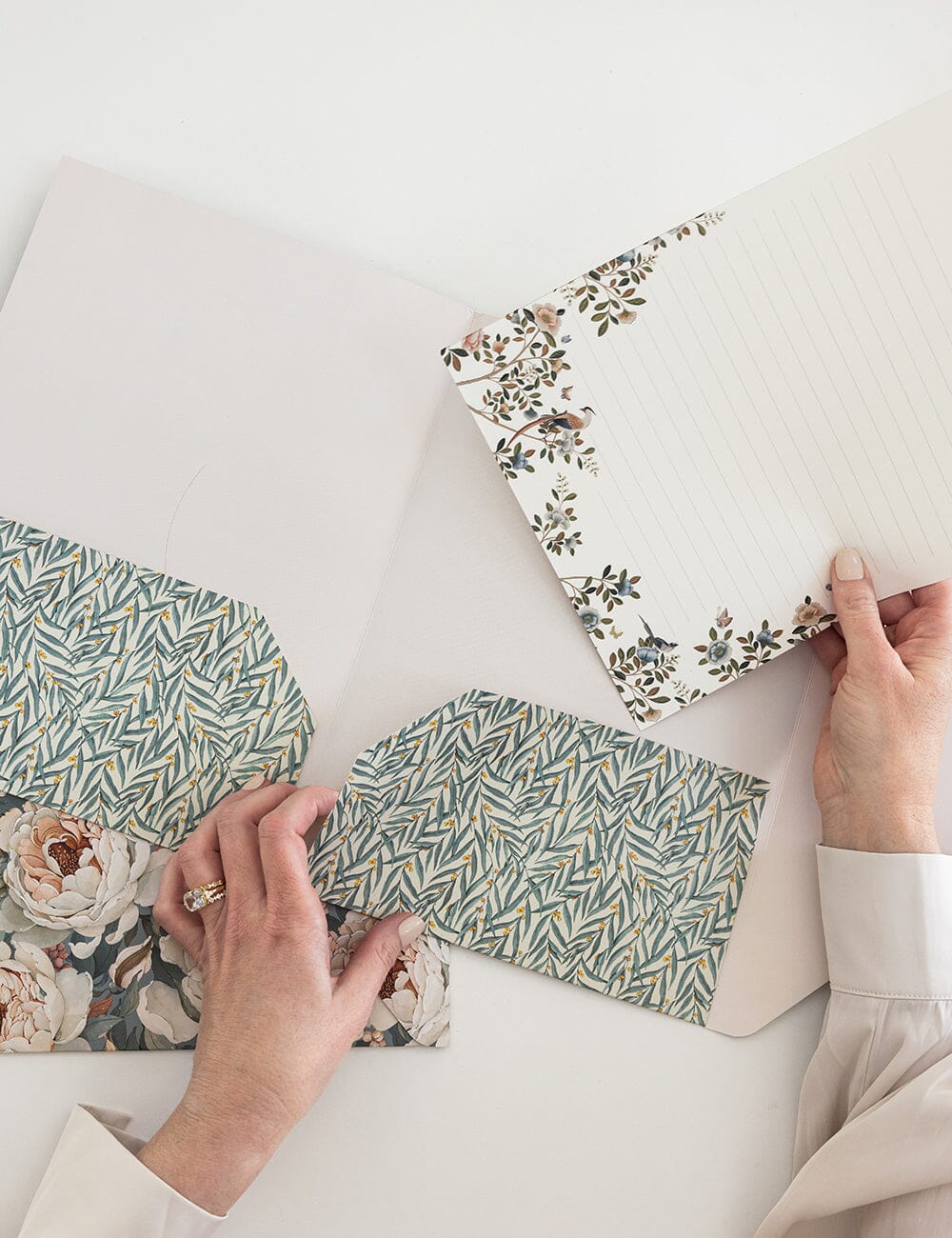 Envelope Folder A4 2 pack - Heritage Roses & Golden Wattle