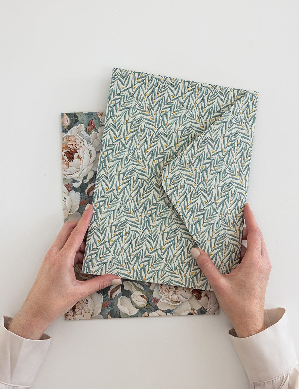 Envelope Folder A4 2 pack - Heritage Roses & Golden Wattle