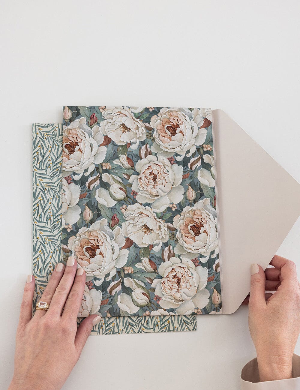 Envelope Folder A4 2 pack - Heritage Roses & Golden Wattle