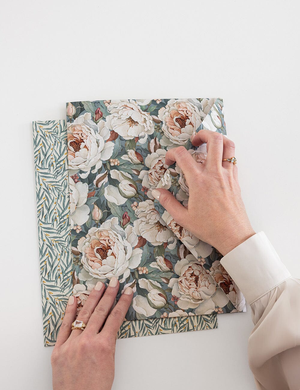 Envelope Folder A4 2 pack - Heritage Roses & Golden Wattle