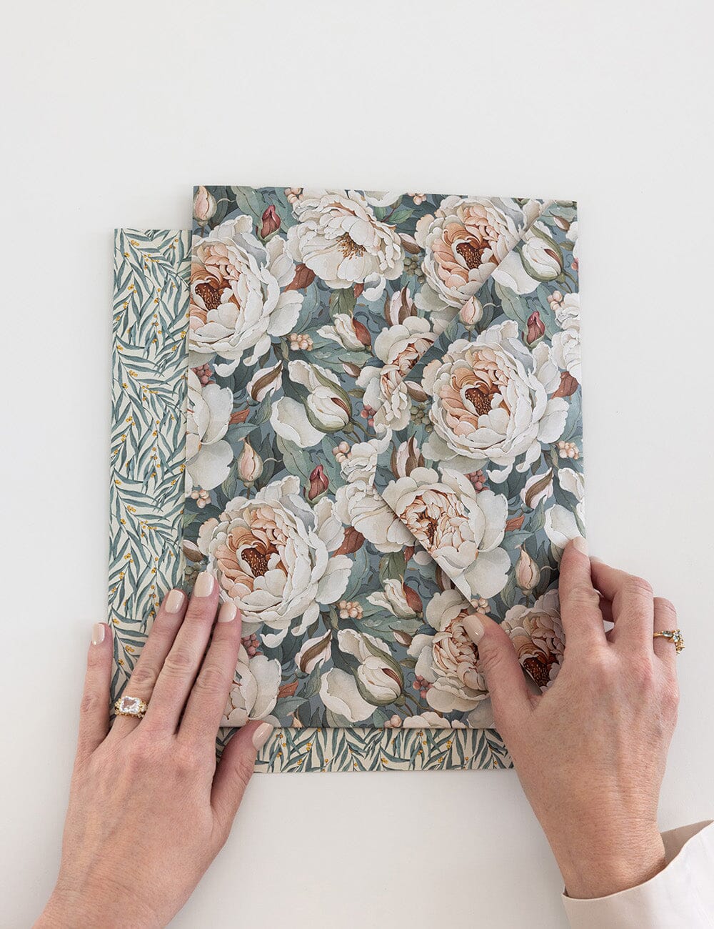 Envelope Folder A4 2 pack - Heritage Roses & Golden Wattle