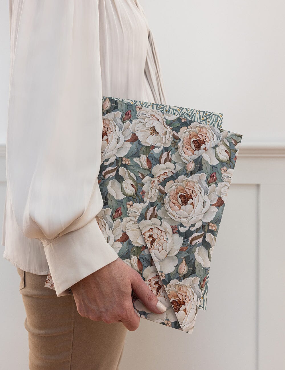 Envelope Folder A4 2 pack - Heritage Roses & Golden Wattle