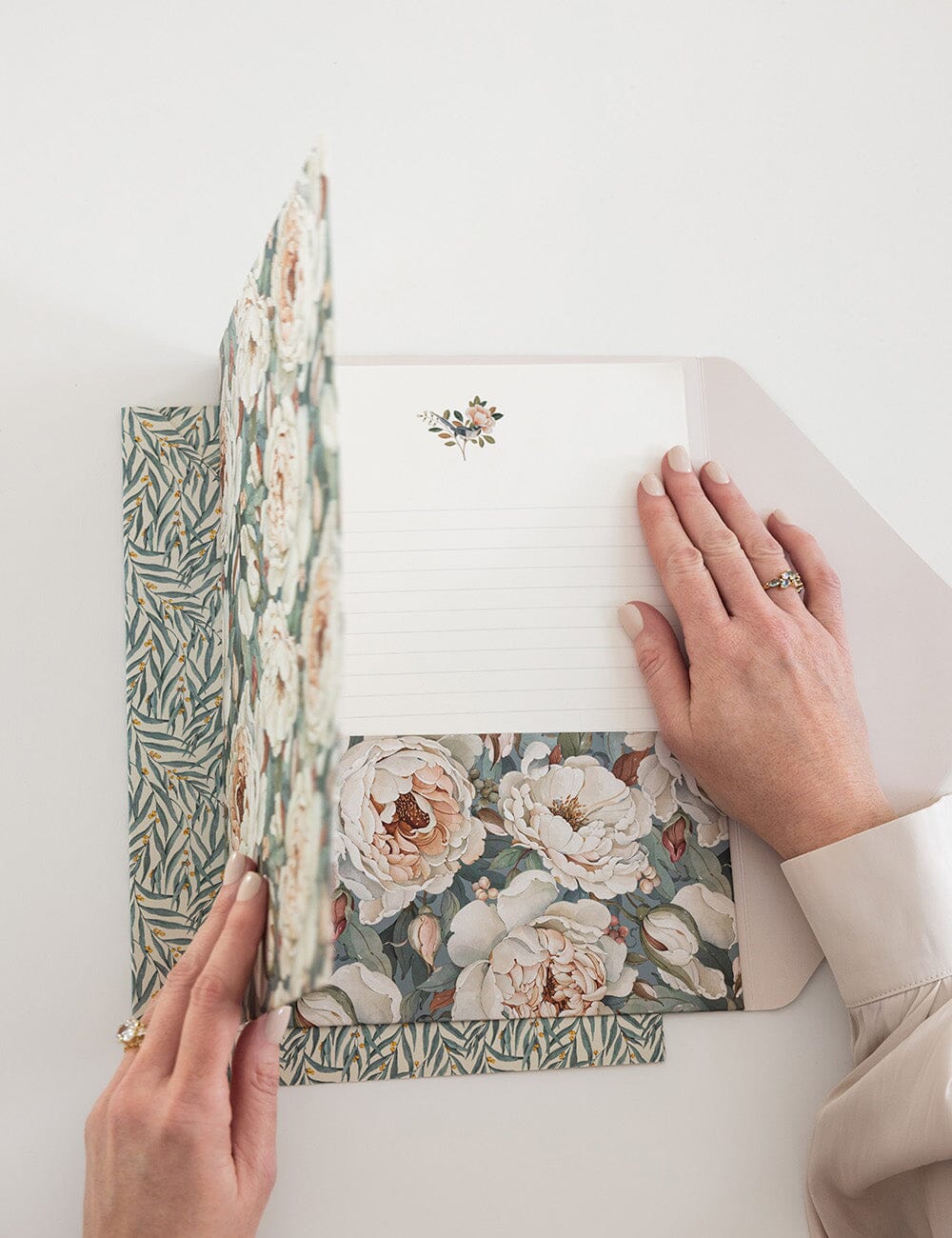 Envelope Folder A4 2 pack - Heritage Roses & Golden Wattle