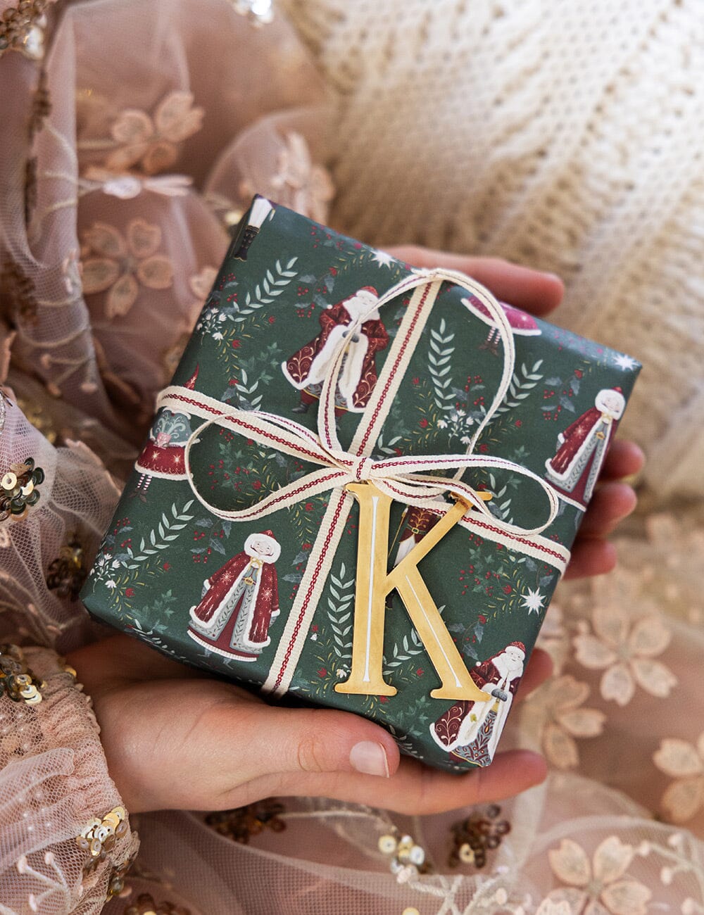 Red Line Fine Cotton Ribbon 30 Meters